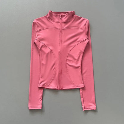Damen Sportjacke mit Stehkragen & Reißverschluss