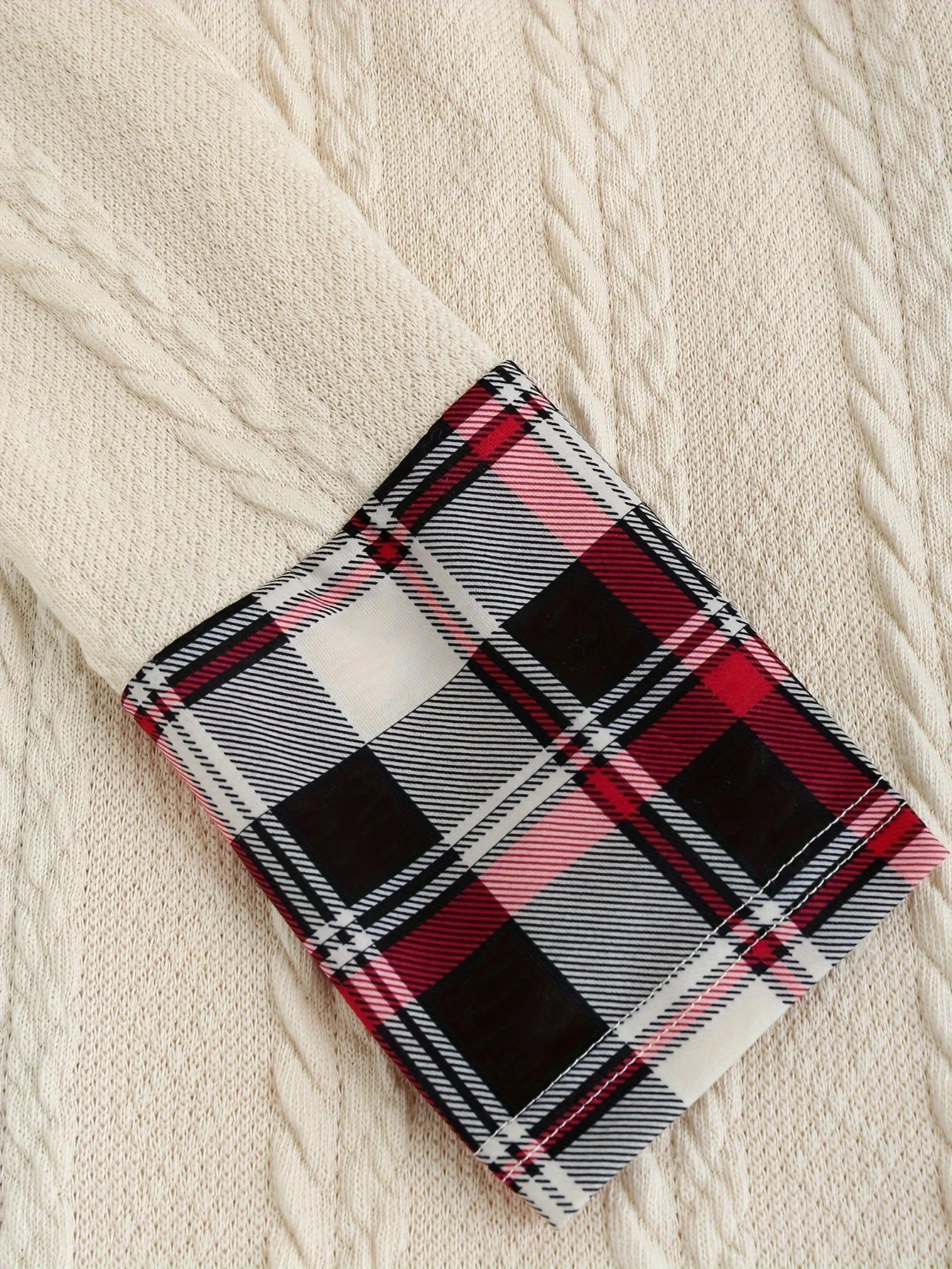 Damen Kapuzenkleid im Vintage-Stil mit Karomuster für Herbst und Winter