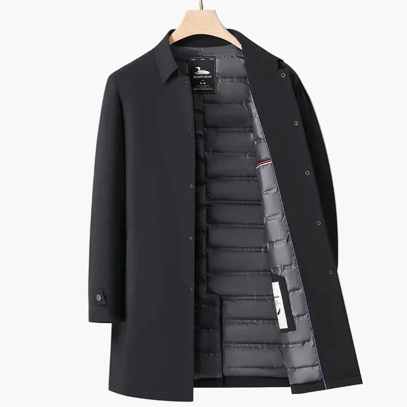 Men's transitional jacket with stand-up collar – Elegant city style for everyday and office use