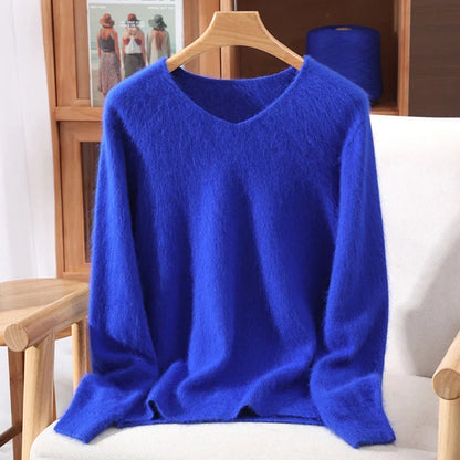 Soft V-Neck Long-Sleeve Sweater