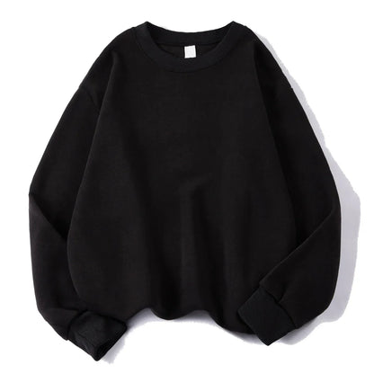 Oversized Sweatshirt Rundhals Langarm Pullover Damen Freizeit