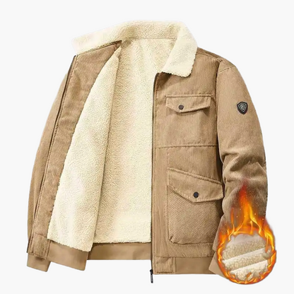 Men's winter jacket fashionable warm lined urban streetwear outdoor jacket