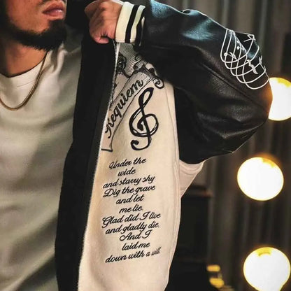 Varsity College Jacke mit Stickereien und Schriftzug Herren