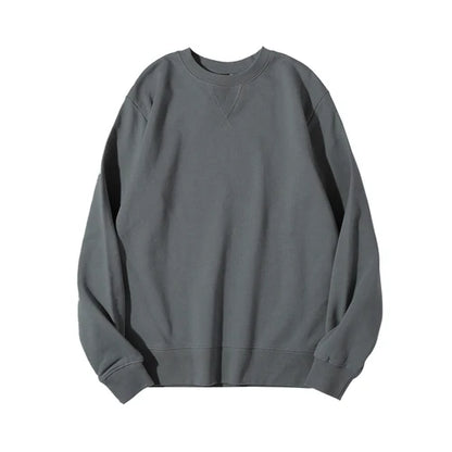 Unisex basic crew-neck sweatshirt gray