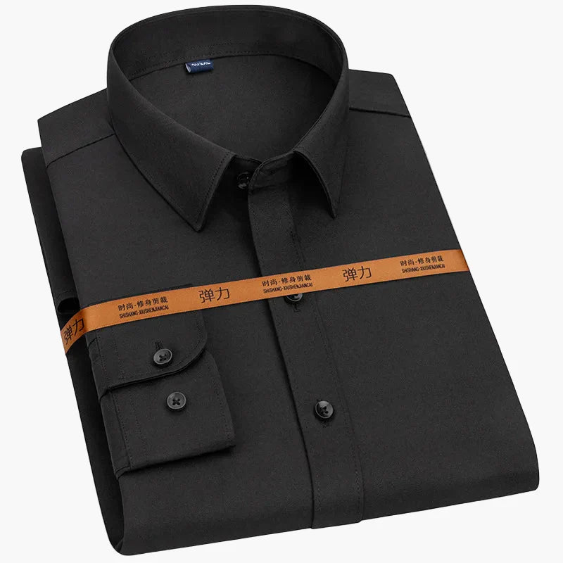 Men's Business Casual Shirt Slim Fit – Elegant Long Sleeve Shirt for Office & Everyday Use