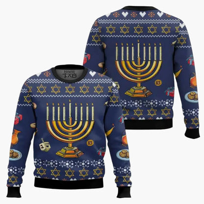 Men's Christmas-Hanukkah Sweater Funny "Not Today Santa" Sweatshirt – Perfect for Holidays & Ugly Sweater Parties