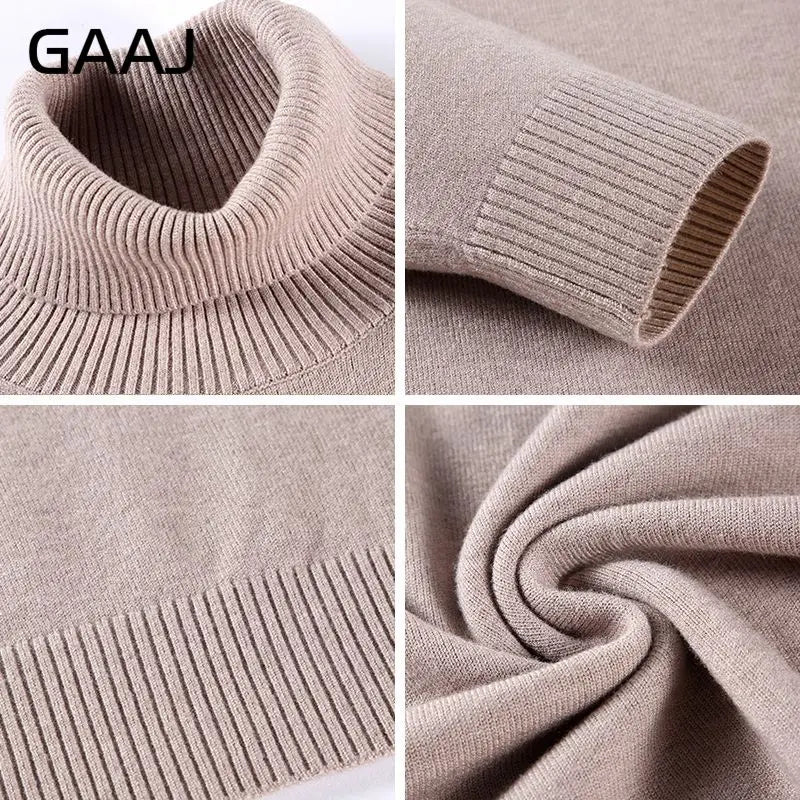 Men's turtleneck sweater long sleeve fine-knit sweater