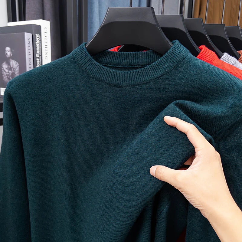 Unisex long-sleeve crew-neck sweater in various colors