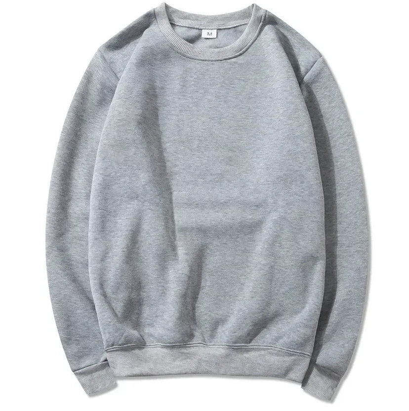 Unisex long-sleeve crew-neck sweatshirt, casual sweater