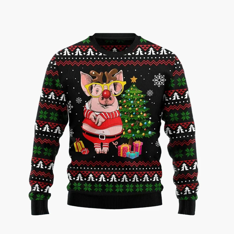 Herren Ugly Christmas Sweater – Lustiger Weihnachtspullover mit Spruch