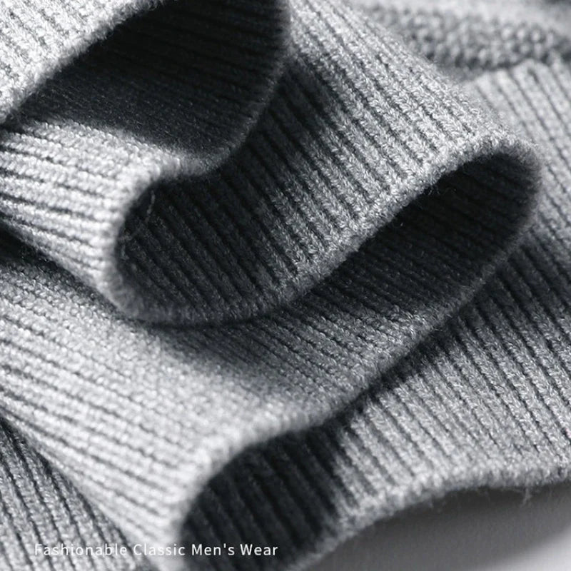 Men's sweater with fake shirt collar in business look – elegant knitted sweater for office & everyday use
