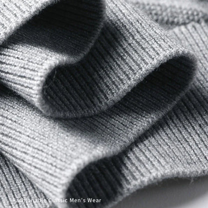 Men's sweater with fake shirt collar in business look – elegant knitted sweater for office & everyday use