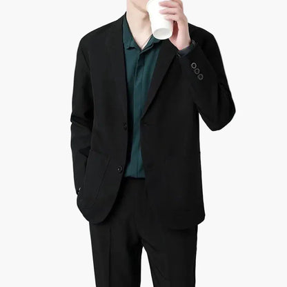 Men's Business Casual Blazer – Modern Single-Breasted Jacket for Office and Everyday Use