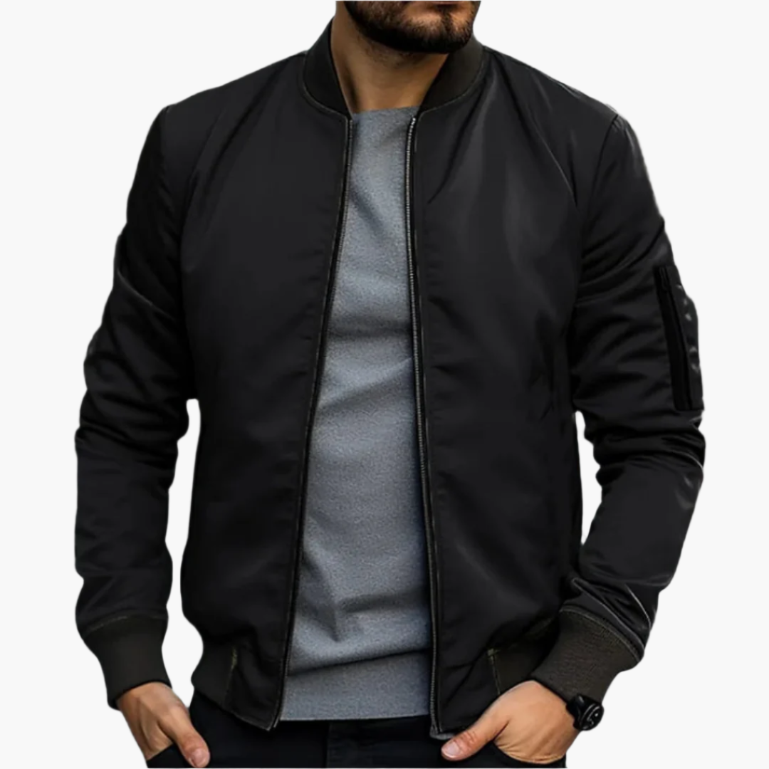 Men's bomber jacket transitional jacket modern streetwear – stylish & versatile for leisure and everyday use