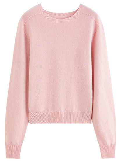 Women's Long-Sleeve Crewneck Sweater in Soft Material