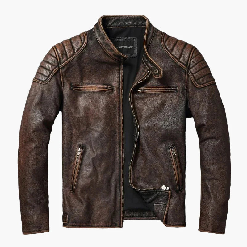Men's biker jacket in classic motorcycle style – modern & urban