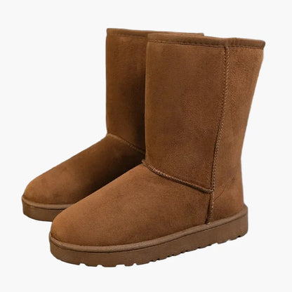 Damen Winter Freizeitstiefel mit flacher Sohle – Bequeme warme Alltagsboots