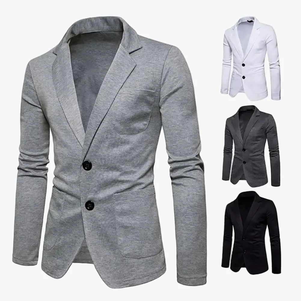 Men's Blazer Slim Fit Modern Business Casual Jacket for Everyday and Office