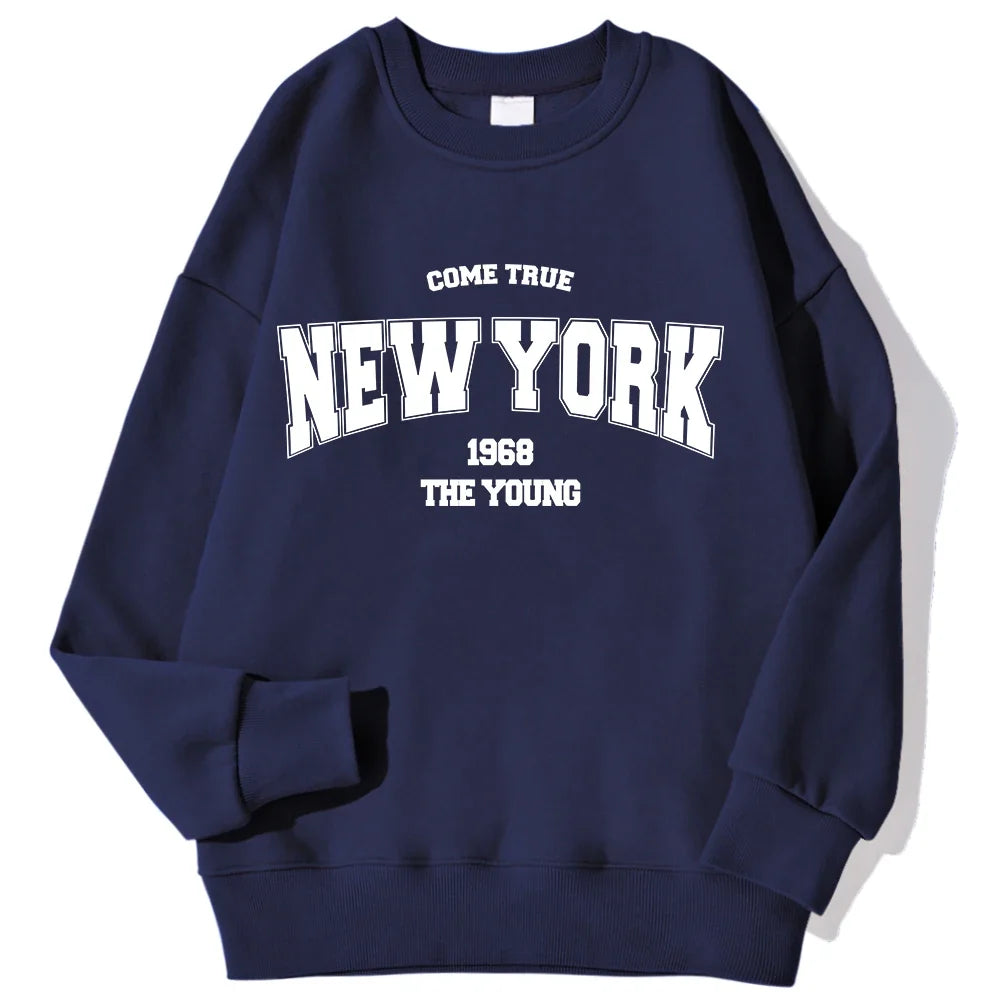 Unisex Sweatshirt Rundhals mit Print – Diverse Farben