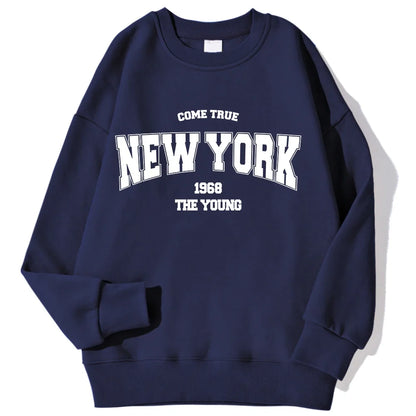 Unisex Sweatshirt Rundhals mit Print – Diverse Farben