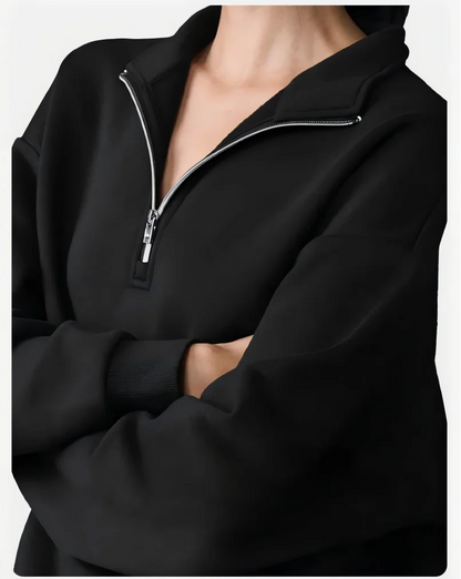 Two-piece loungewear set with stand collar and shorts, light gray