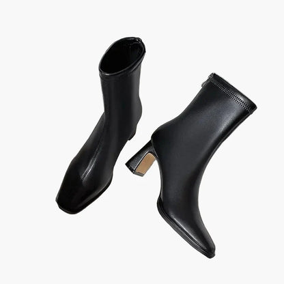 Women's ankle boots with block heel and elegant design for everyday and office use