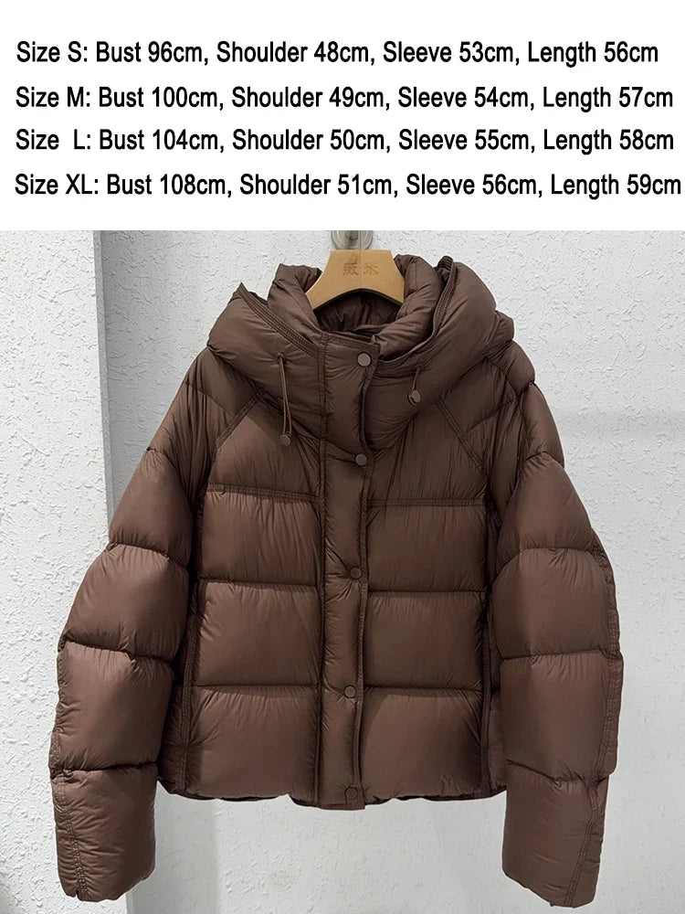 Women's padded quilted jacket with hood