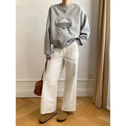 Unisex Sweatshirt Rundhalsausschnitt Print Rocky Mountains