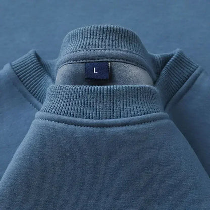 Unisex Long-Sleeve Crew-Neck Sweatshirt with Soft Fleece Lining