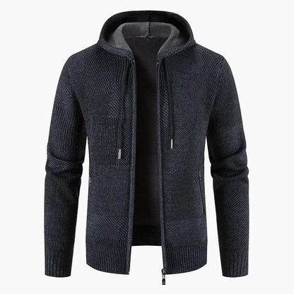 Herren Strickjacke mit Kapuze – Modischer Winter Pullover für Freizeit und Alltag