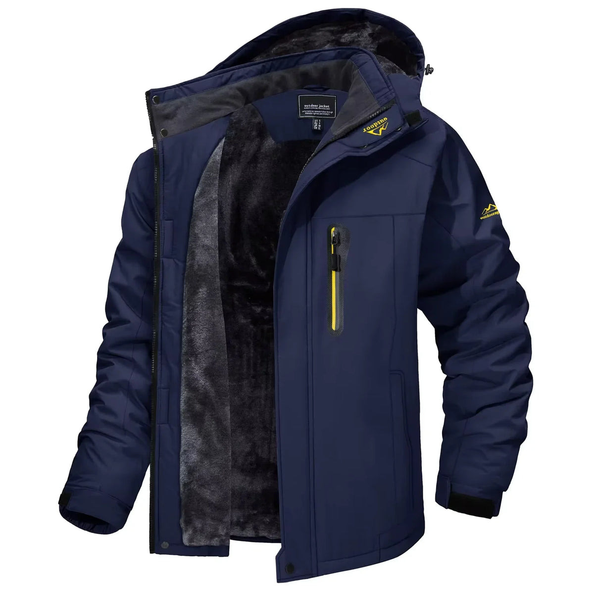 Winter Outdoorjacke Herren gefüttert Camouflage Kapuzenjacke
