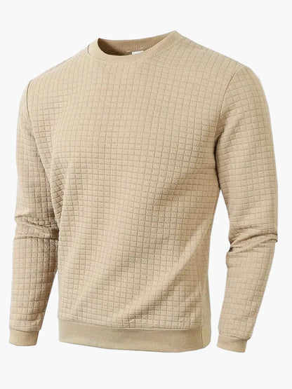 Men's sweatshirt with check pattern – Casual style for everyday and leisure