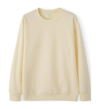 Unisex long-sleeve crew-neck basic sweater in various colors