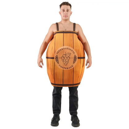 Barrel Costume Wine Barrel Outfit Unisex Party Carnival