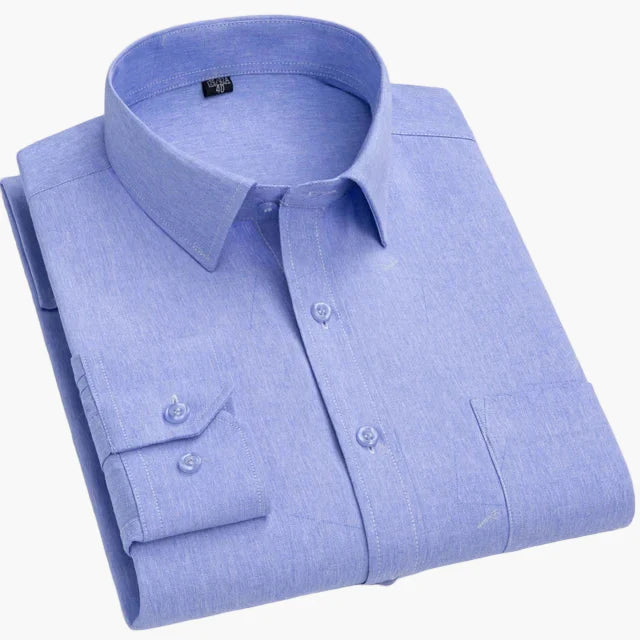 Men's Business Shirt with Stripes – Classic Style for Office & Everyday Use