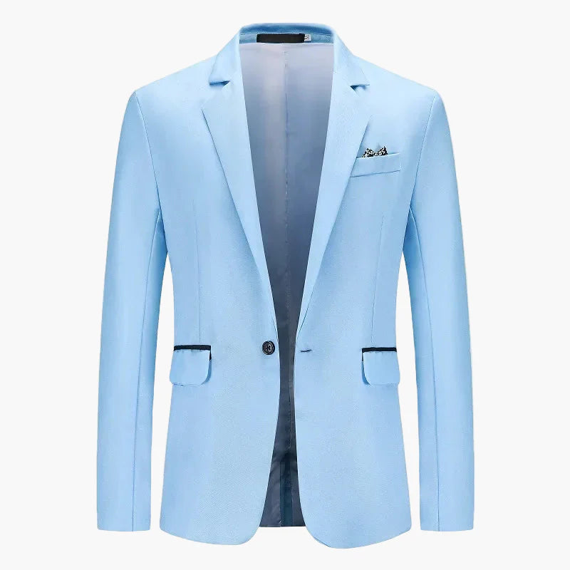 Men's Business Blazer Single-Breasted Modern Slim Fit – Elegant Blazer for Office & Festive Occasions