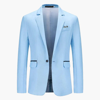 Men's Business Blazer Single-Breasted Modern Slim Fit – Elegant Blazer for Office & Festive Occasions