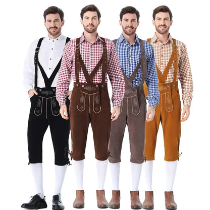 Karneval Oktoberfest Festival Herrenkostüm Pubs Clubwear Barkeeper-Outfit Cosplay Ausgefallenes Partykleid Halloween