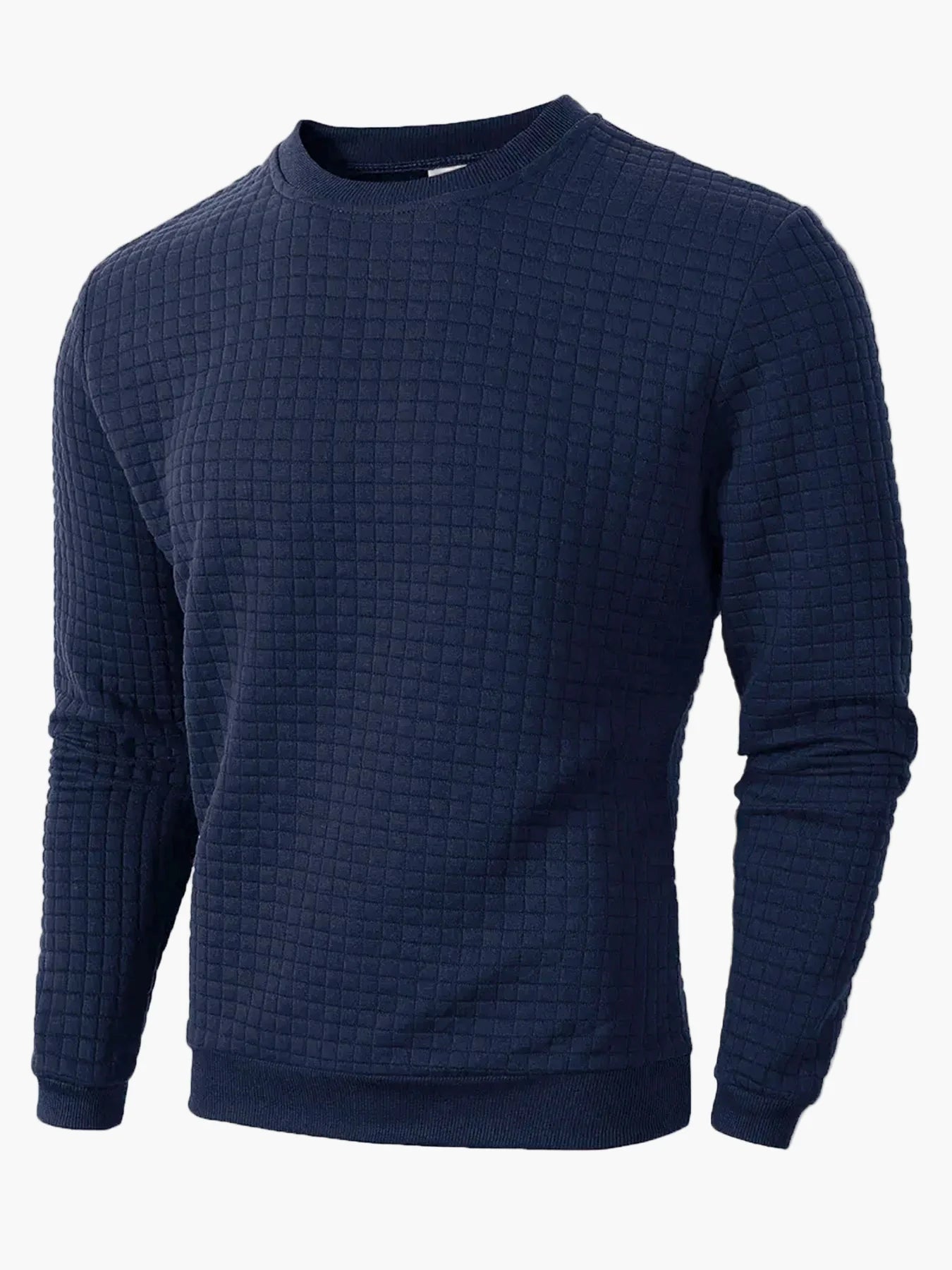 Men's sweatshirt with check pattern – Casual style for everyday and leisure
