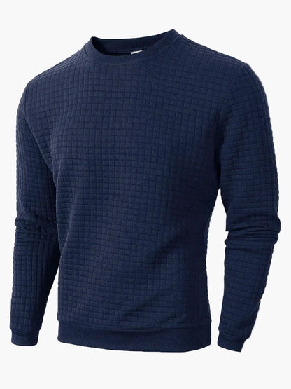 Men's sweatshirt with check pattern – Casual style for everyday and leisure