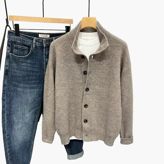 Herren Strickjacke im Freizeit-Stil – Lässiger Cardigan für Alltag und Büro