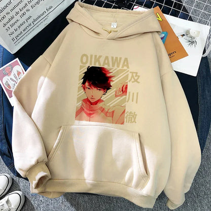 Hoodie with graphic print, long sleeves, hood, and kangaroo pocket