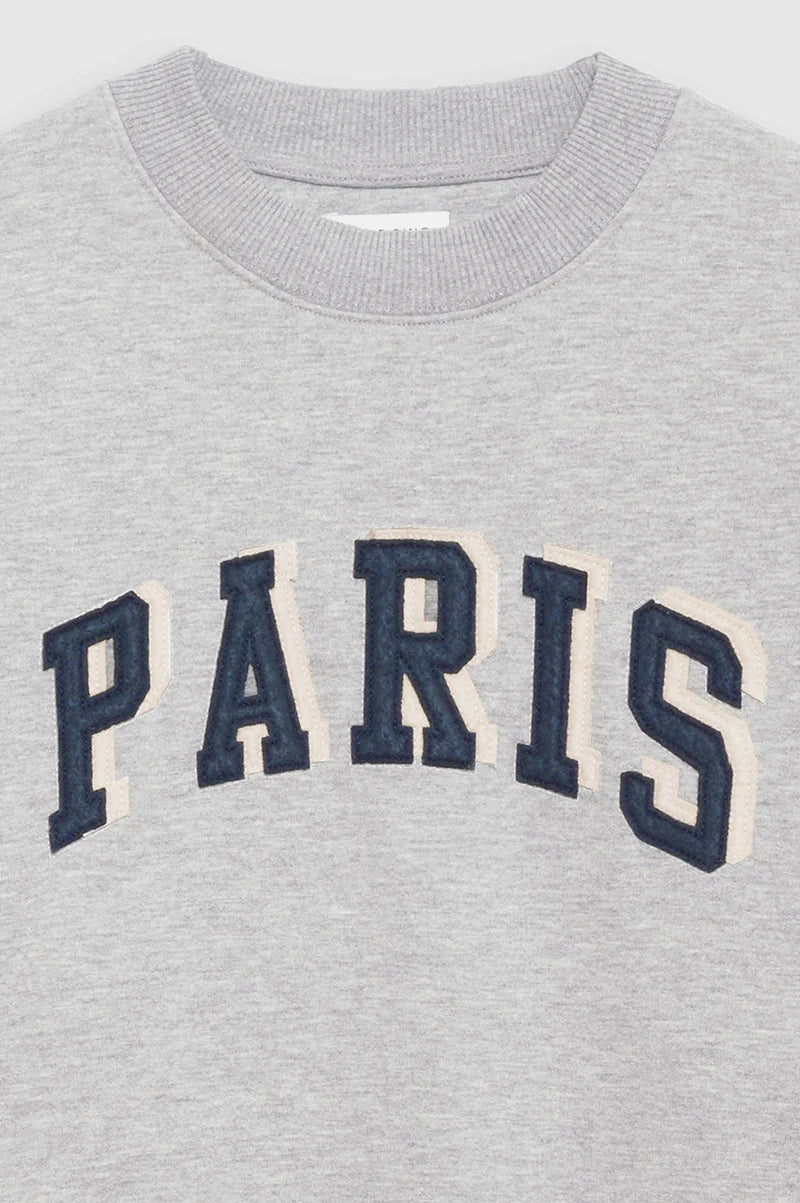 Women's Oversized Printed Sweatshirt Light Gray