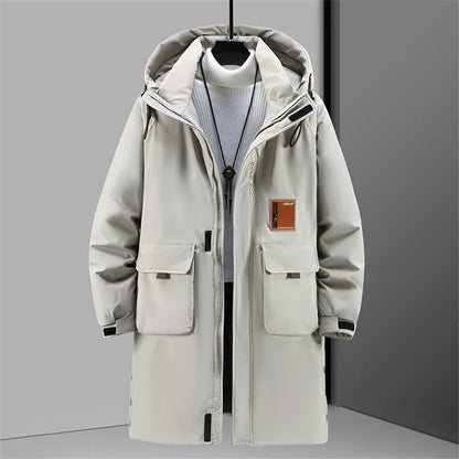 Unisex parka with hood and pockets – long-sleeve winter coat in various colors