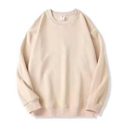 Unisex Long-Sleeve Crew-Neck Basic Pullover Sweatshirt