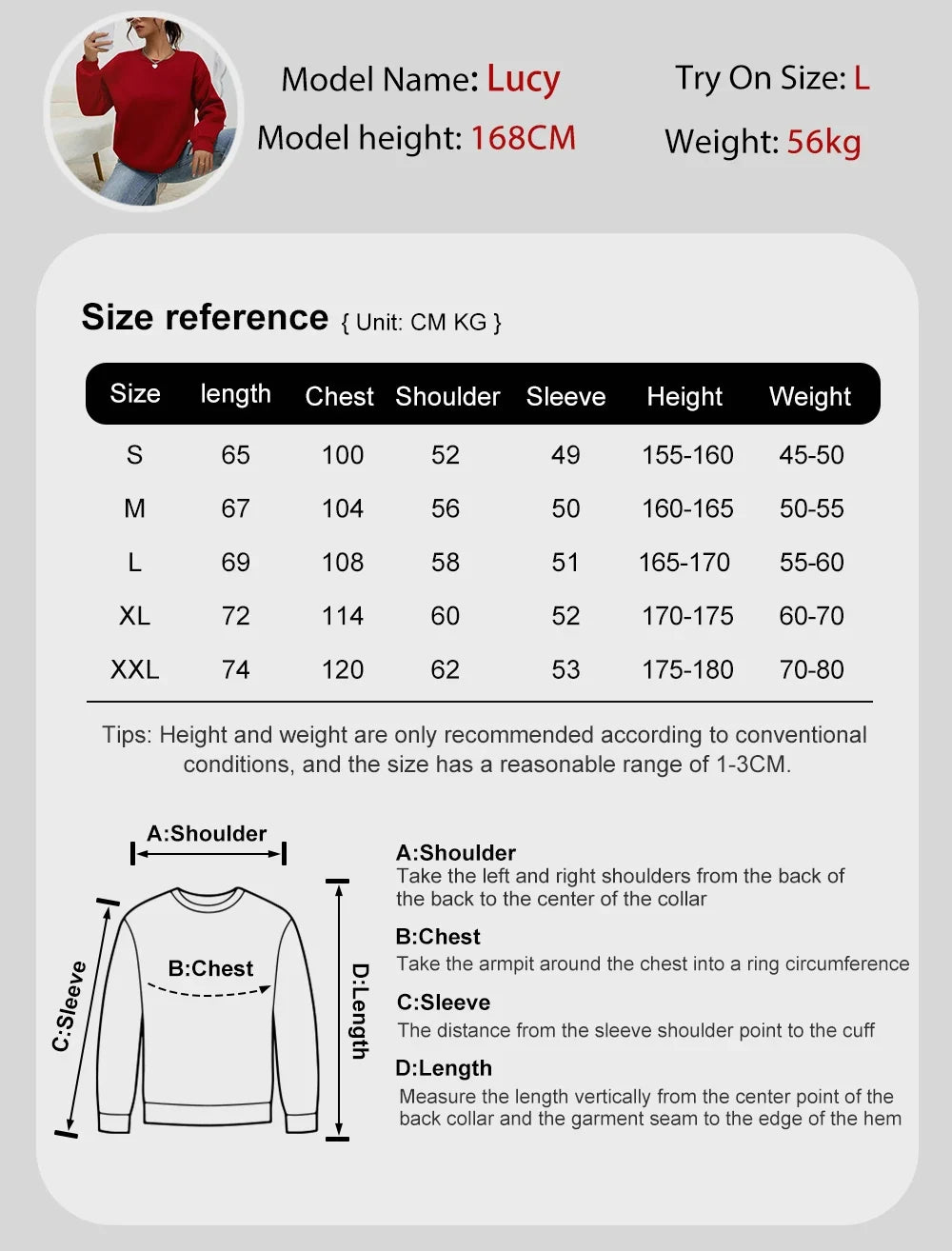 Women's Crew-Neck Long-Sleeve Sweatshirt with Leopard Heart Print