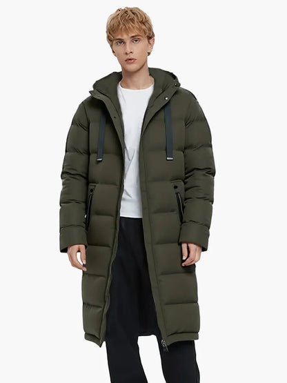 Herren Winter Steppmantel Lang – Lässiger Parka für Alltag & Outdoor
