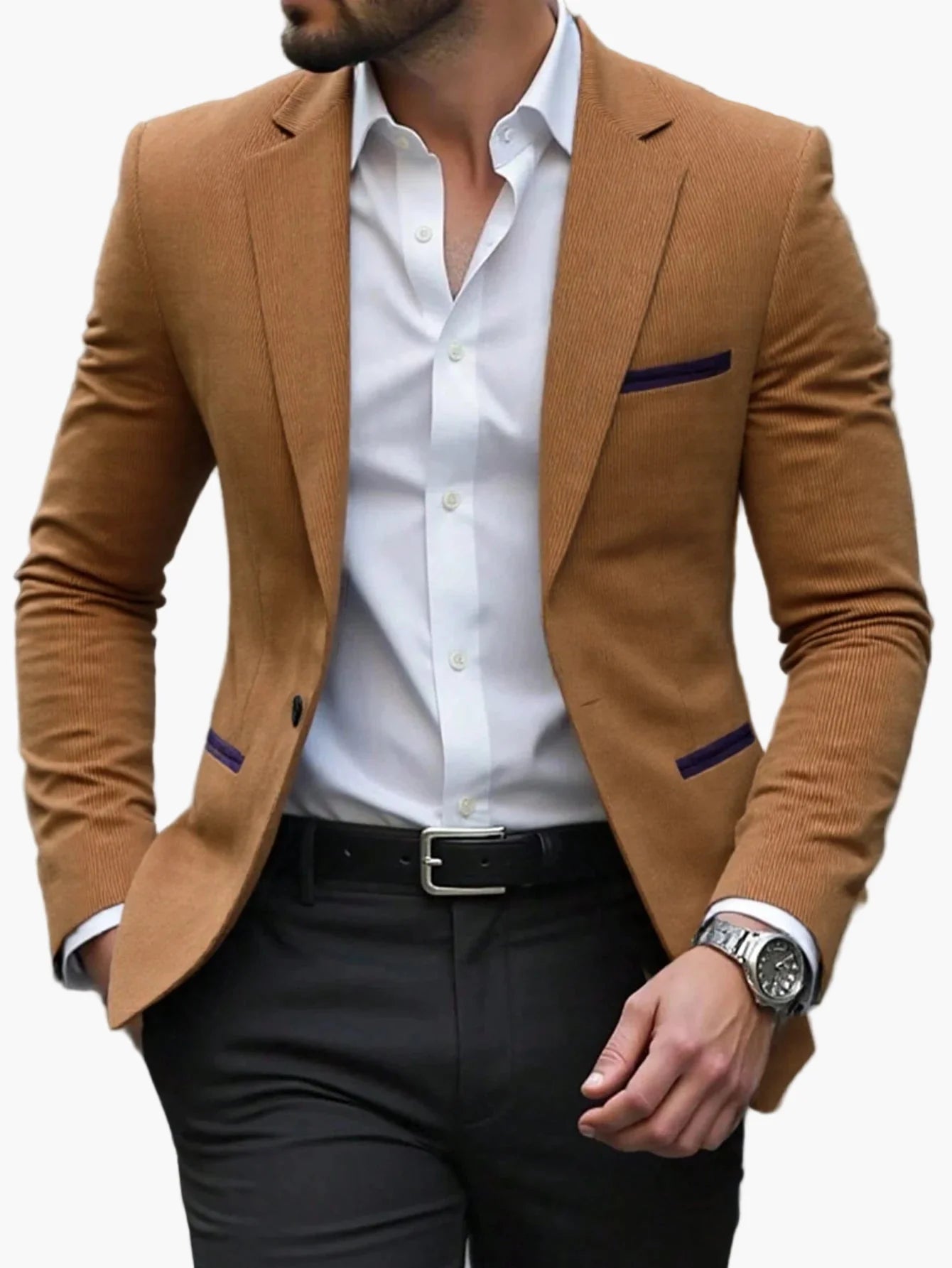 Men's Business Casual Blazer – Elegant Blazer for Office and Festive Occasions