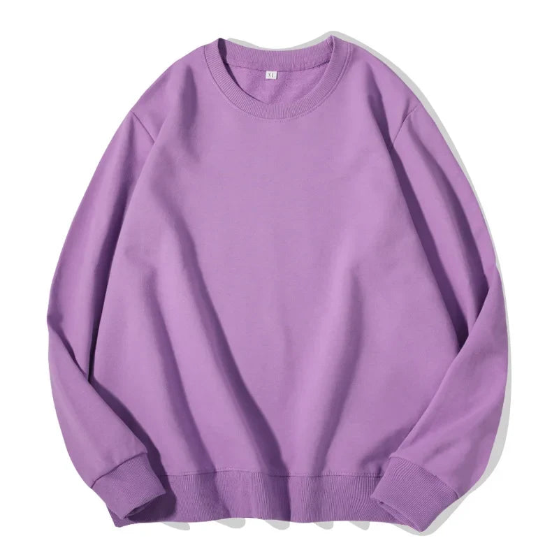 Unisex long-sleeve sweatshirt crew-neck sweater multicolored