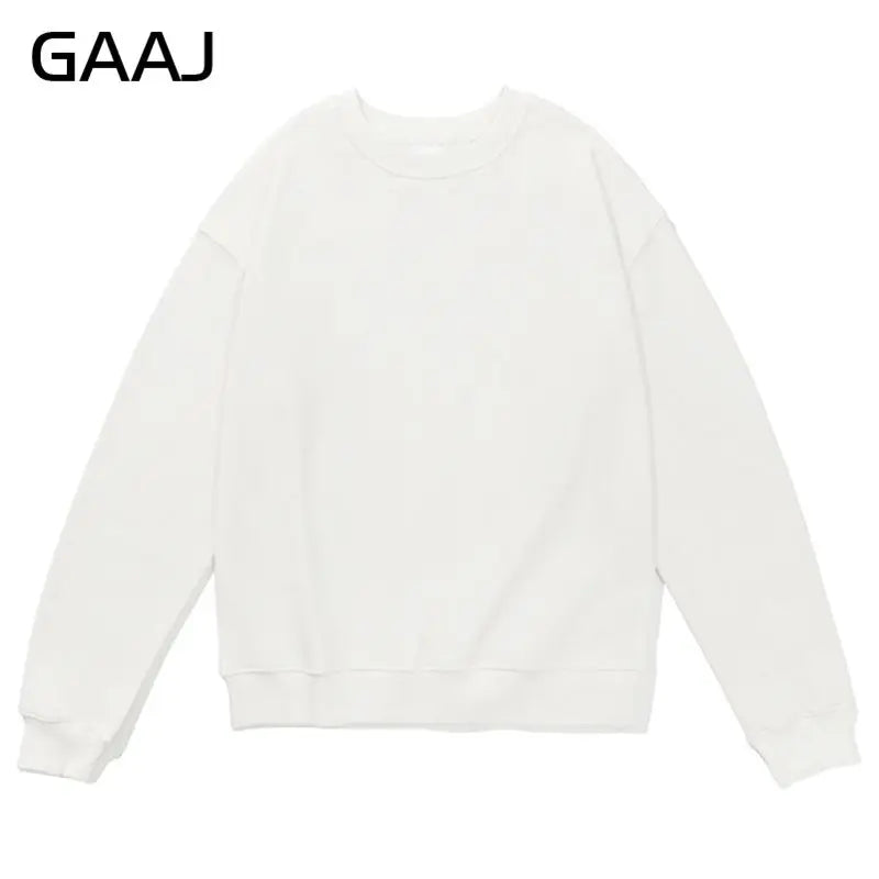 Unisex long-sleeve crew-neck sweatshirt, casual sweater